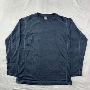 Kuhl Mens Skar 100% Merino Wool Base Layer Sz M Navy Blue 3080 Gorpcore